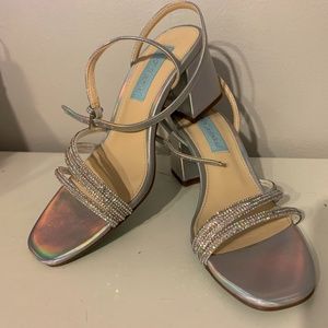 Betsy Johnson Anika Iridescent Sandals